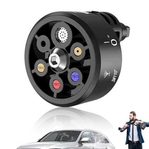Tecokart® Car Nozzle for Pressure Washer Rotationally Adjustable Washer Nozzle6 Modes Multifunctional Nozzle ABS Material High-Pressure Car Washer Nozzle - Universal Car Washer Nozzle for Cleaners - Image 1