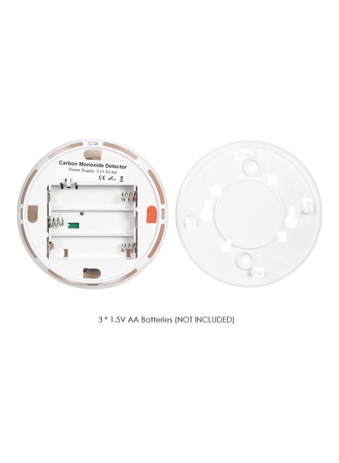 Carbon Monoxide and Alarm Sensor CO Detector White - Image 4