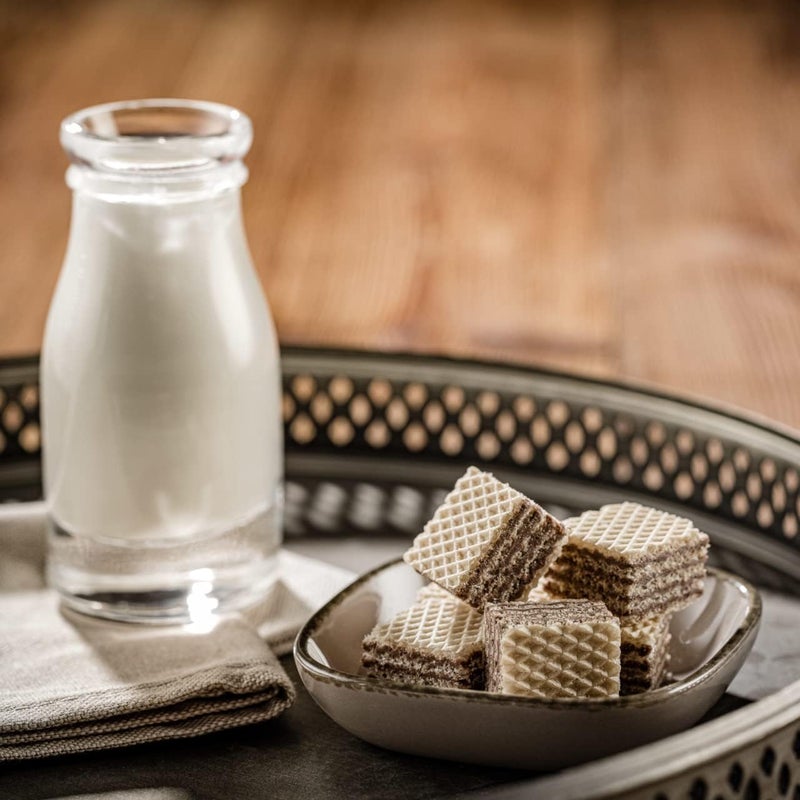 Loacker بسكويت لوكر كوادراتيني إسبريسو - عبوة كبيرة من 6 مع 30% سكر أقل - مكافآت مقرمشة بحجم لقمة مميزة - Image 5