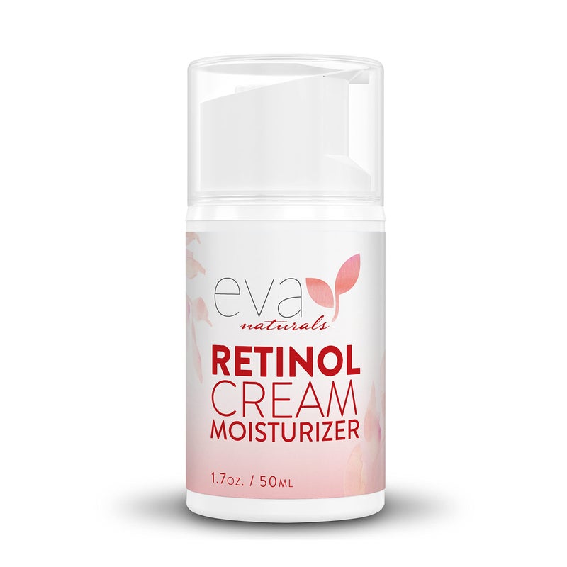 Eva Naturals Anti-Aging Retinol Cream For Face - Anti-wrinkle Retinol-Complex Moisturizer Day & Night Cream w/Hyaluronic Acid & Vitamin E For Women & Men - Reduce Fine Lines & Dark Spots - 1.7 Fl Oz - Image 1