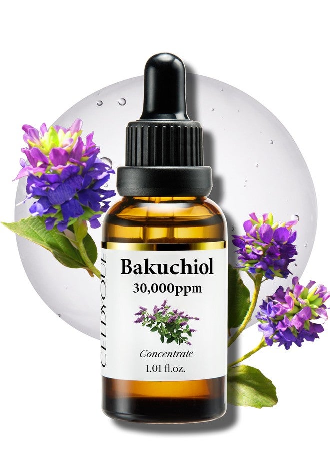 Korean Bakuchiol Concentrate Plumping Face Serum Mix-in Serum 30,000 ppm - High Potency Retinol Alternative | Wrinkle Reduction Skin Firming & Smoothing - Anti-Aging Sensitive Skin Vegan Non-GMO 1 oz