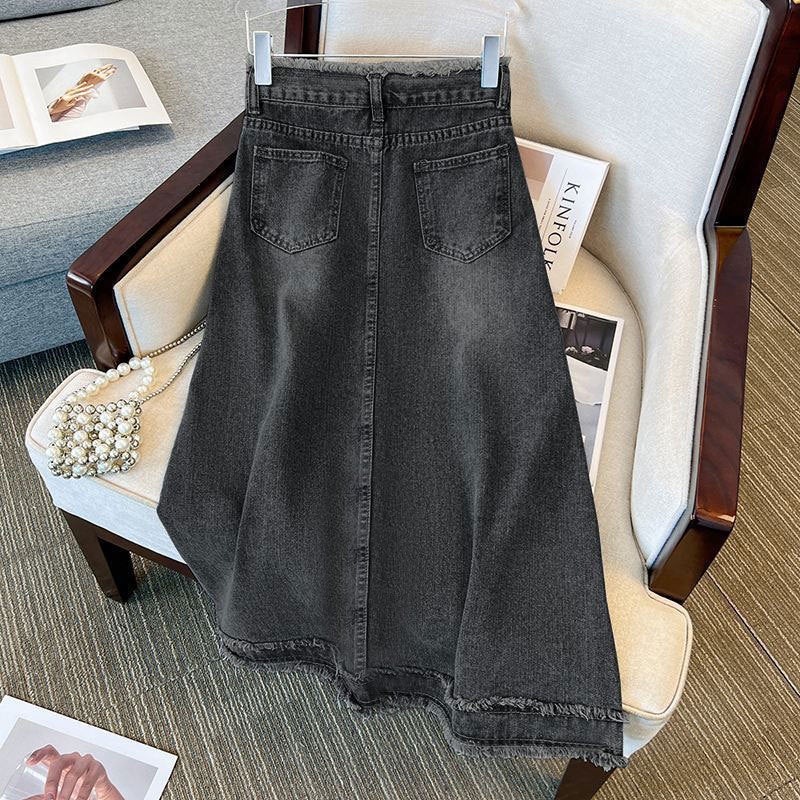 Denim A-Line Skirt for Women - Image 3