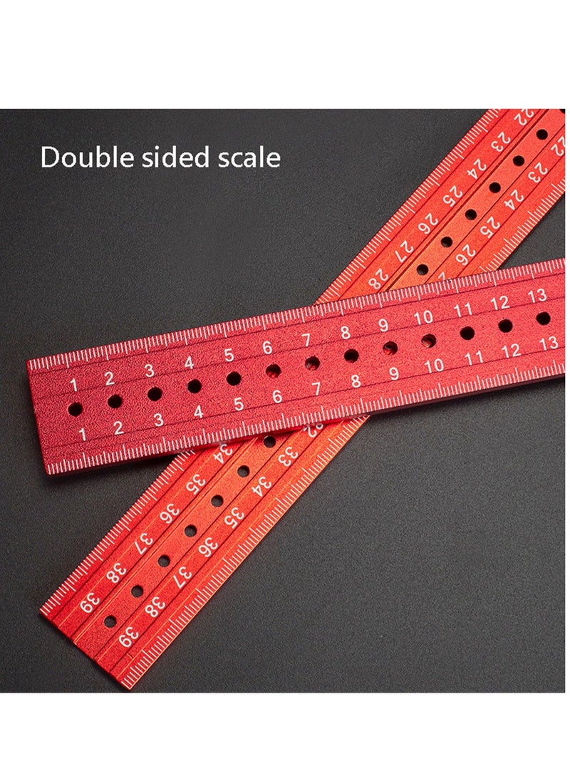 KASTWAVE - Combination Square Set, Square Ruler, Multifunctional Framing Square 30CM, Accurate 90/45 Degree Angles Square tool, Metal Measuring Instrument for DIY Enthusiasts and Professional Carpenters - Image 1