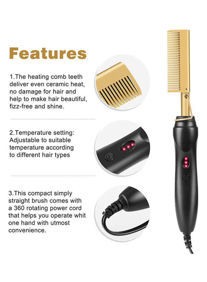 Arabest 2 in 1 Hot Comb Hair Straightener Flat Irons Multicolour - Image 3