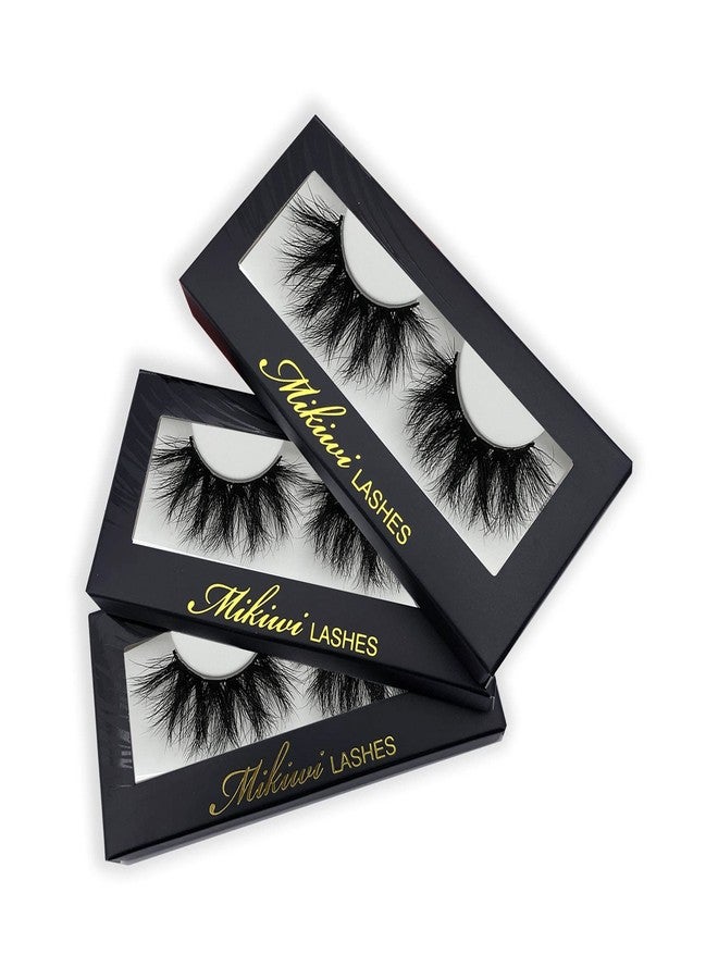 mikiwi Mink Lashes Mikiwi Eyelashes, 5D Super Fluffy Long Dramatic Eyelashes, Thick HandMade Full Strip Lashes, Cruelty-Free Lash 20-22MM - Image 5
