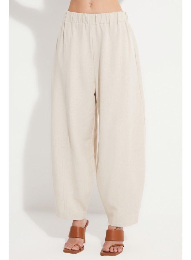 جون بنطلون قطن بمقاس مرن بلون حجري من جونيور - Image 4