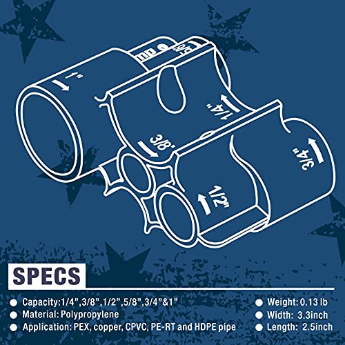 iCrimp Push-fit Fitting Deburr, Depth Gage and Disconnect Tool for PushFit Fittings, Push-To-Connect system, Multi-size combination 1/4 In.-1 in. - Image 2