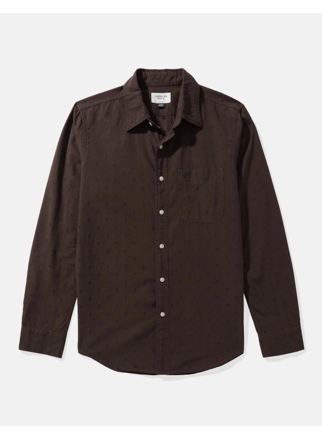AE Printed Slim Fit Everyday Button-Up Shirt