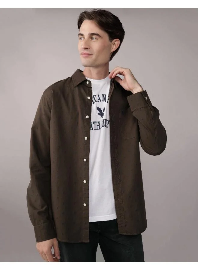 امريكان ايجل AE Printed Slim Fit Everyday Button-Up Shirt
