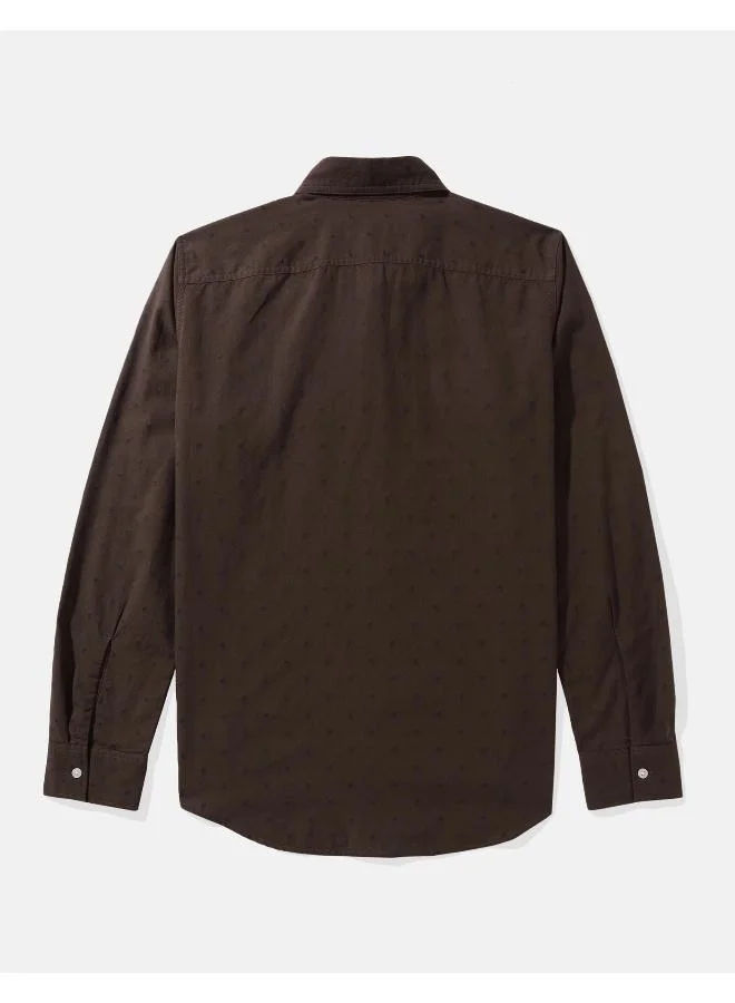 امريكان ايجل AE Printed Slim Fit Everyday Button-Up Shirt