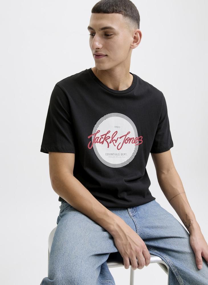 جاك اند جونز تيشيرت جي جي أوربان بياقة مستديرة - Image 3