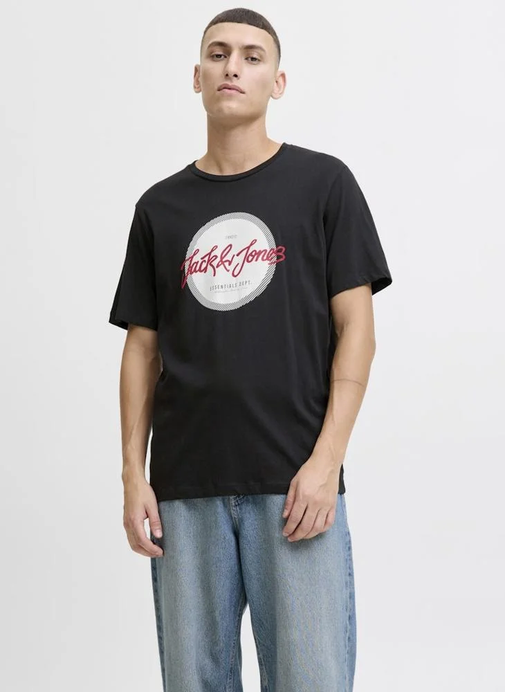 JACK & JONES Logo Regular Fit Crew Neck T-Shirt