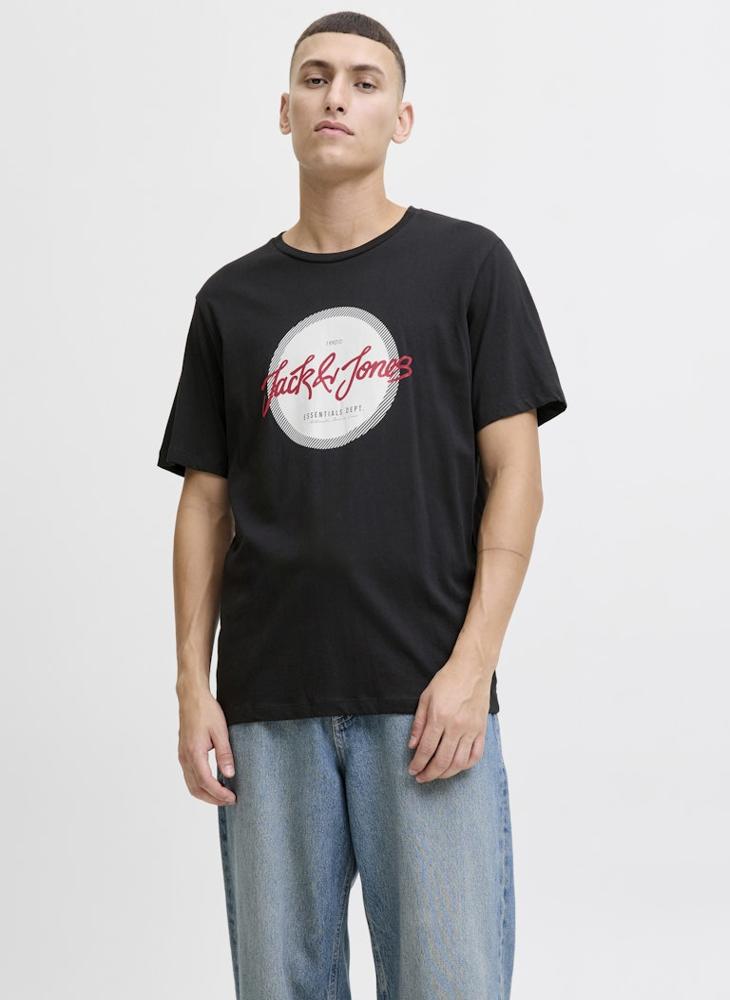 جاك اند جونز تيشيرت جي جي أوربان بياقة مستديرة - Image 1