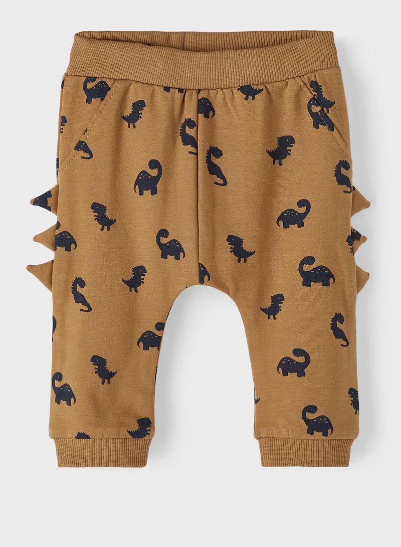 NAME IT Infant Dino Print Sweatpants