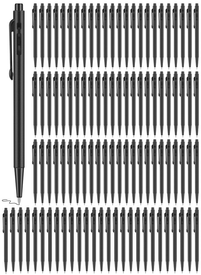 DIMEGON 100 Pcs 4'' Mini Retractable Ballpoint Pens, 0.7 mm Fine Point With Clip, Tiny Ink Black for Pocket Notebook Office - Image 2