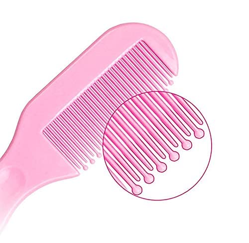 MUMMAMIA Baby Comb & Hair-Brush with Soft Silicone Cradle Cap Brush - Comes in a Travel Case (Pink) - Image 2