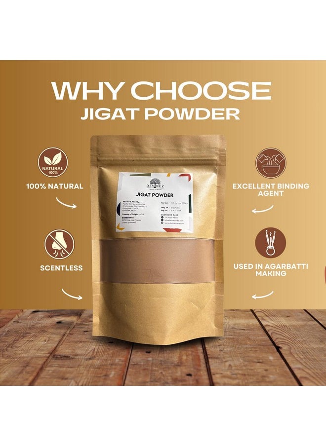 Devinez Natural Jigat Powder (400 Gram) - A Grade, For Making Your Own Incense, Doop Cone, Sambrani, Agarbatti Making  - Image 1