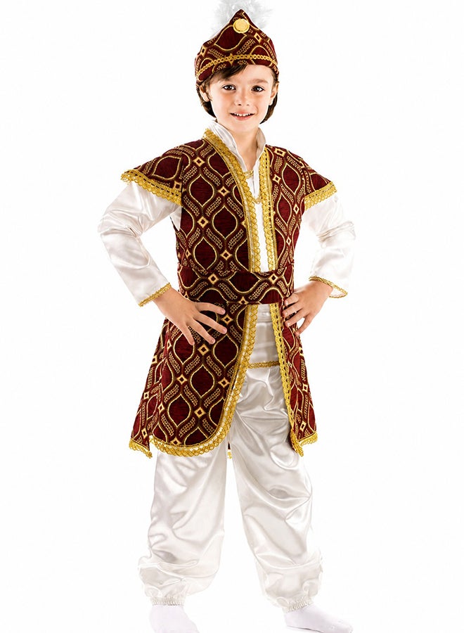 Toy Land زي السلطان للأطفال للأولاد من عمر 10 إلى 11 سنة - زي عربي تقليدي فاخر للأولاد - Image 1