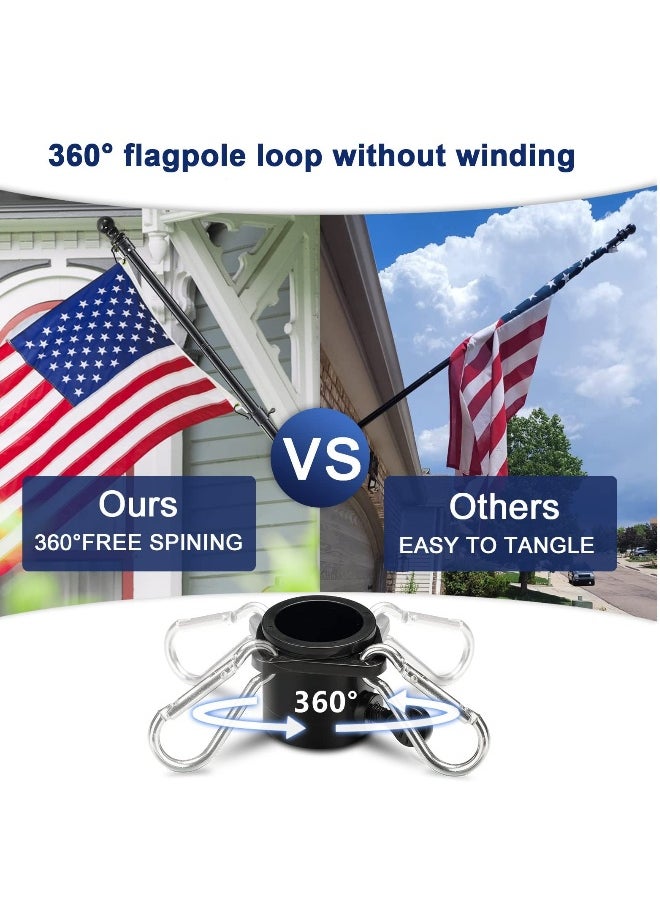 Generic Flagpole Suitable For 2X3, 3X5, 4X6FT Flag Heavy Garden Flagpole Outdoor Or Outdoor Wall-Mounted Flagpole For Street Games  - Image 5