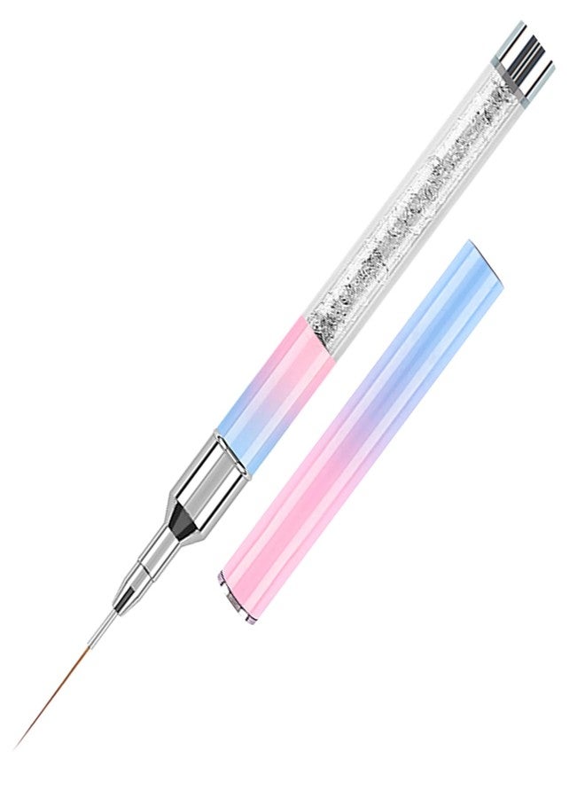 DANNEASY Liner Nail Art Brush, UV Gel Polish Painting Art Design Pen for French Tips, Draw a Grid, Long Stripes, Outline Flower, Professional Manicure Brushes (Size 20mm) - Image 1