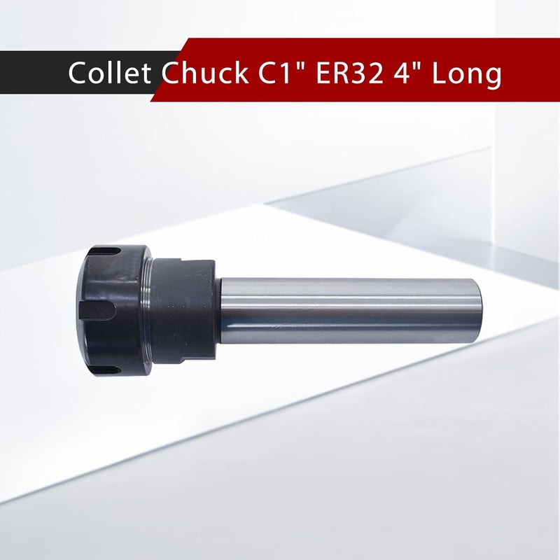findmall حامل أداة عمود مستقيم مع مشبك كوليت C1" ER32 بطول 4" لآلة CNC للخراطة والتفريز - Image 3