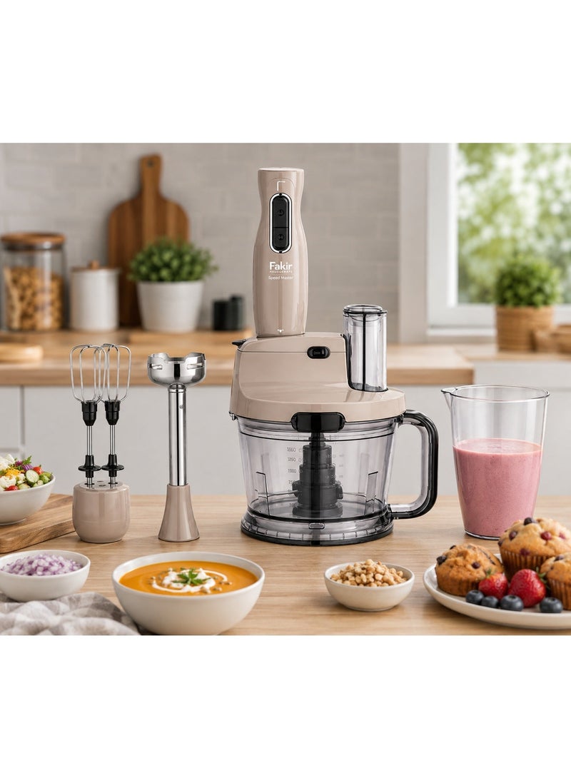 Fakir Hand Blender and Food Processor Set, 1000W, 1.5L Chopper Bowl, 900ml Measuring Cup, Multi-Function Immersion Blender for Blending, Chopping, Mixing and Pureeing - Image 3