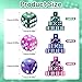 YBEATY 30 PCS Dice Set Acrylic Polyhedral Dice 16mm Colored Game Dices Six Sided 3 Color Pink Blue Purple Dices for Table Games Board Games Math Learning Classroom Playing Rolling Parties - Image 4