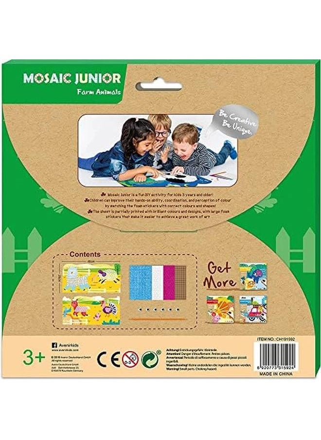 Avenir Create My First Story Book Farm Animals Mosaic Junior Kit Fun Diy Activity For Kids Improve Coordination And Perception Of Colors Ideal Gift For Kids 3 Plus  - Image 4