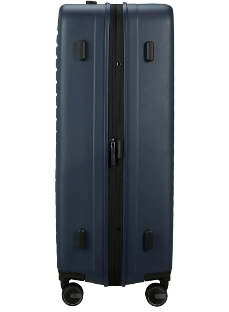 Samsonite 75 restackd suitcase check-in size 75 cm / 28 inch, 4 spinner wheels, polypropylene, midnight|tsa combination lock|shock absorbing wheels|expandable - 5 years international warranty  | Best Price UAE
