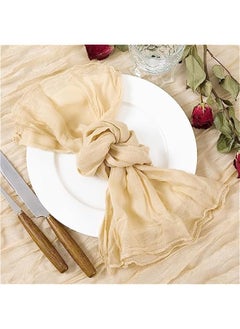 Champagne Cheesecloth Napkins   Spring Napkins Set of 24 Boho Washable Dinner Table Napkins for Wedding Party Baby Shower Birthday Party Decor - pzsku/Z6AA106E0CCE8F80B9082Z/45/_/1740478398/80762301-62b1-4b27-8d4f-448e3d37edaf