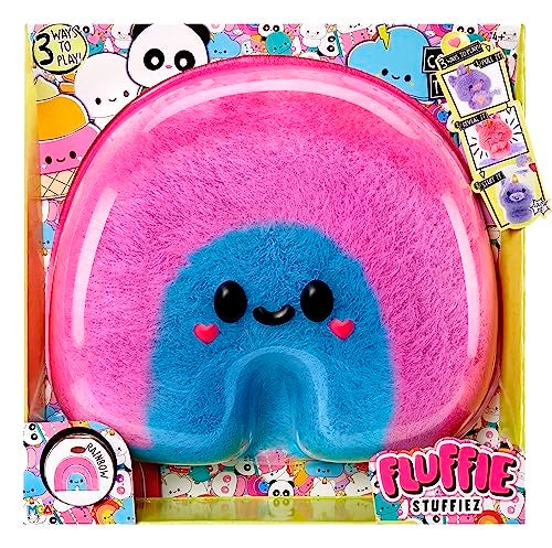 Fluffie Stuffiez Rainbow Large Collectible Feature Plush 11 Surprise Reveal Unboxing with Huggable ASMR Fidget DIY Fur Pulling Ultra Soft Fluff - Image 1