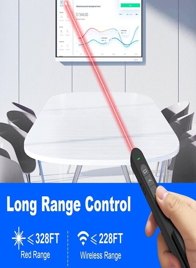 العرض التقديمي انقر فوق الارتباط التشعبي التحكم في حجم العرض التقديمي اللاسلكية ، باور بوينت انقر فوق RF 2.4GHz USB العرض التقديمي عن بعد ، ماك / كمبيوتر محمول / عرض الشرائح باور بوينت متقدمة - Image 4