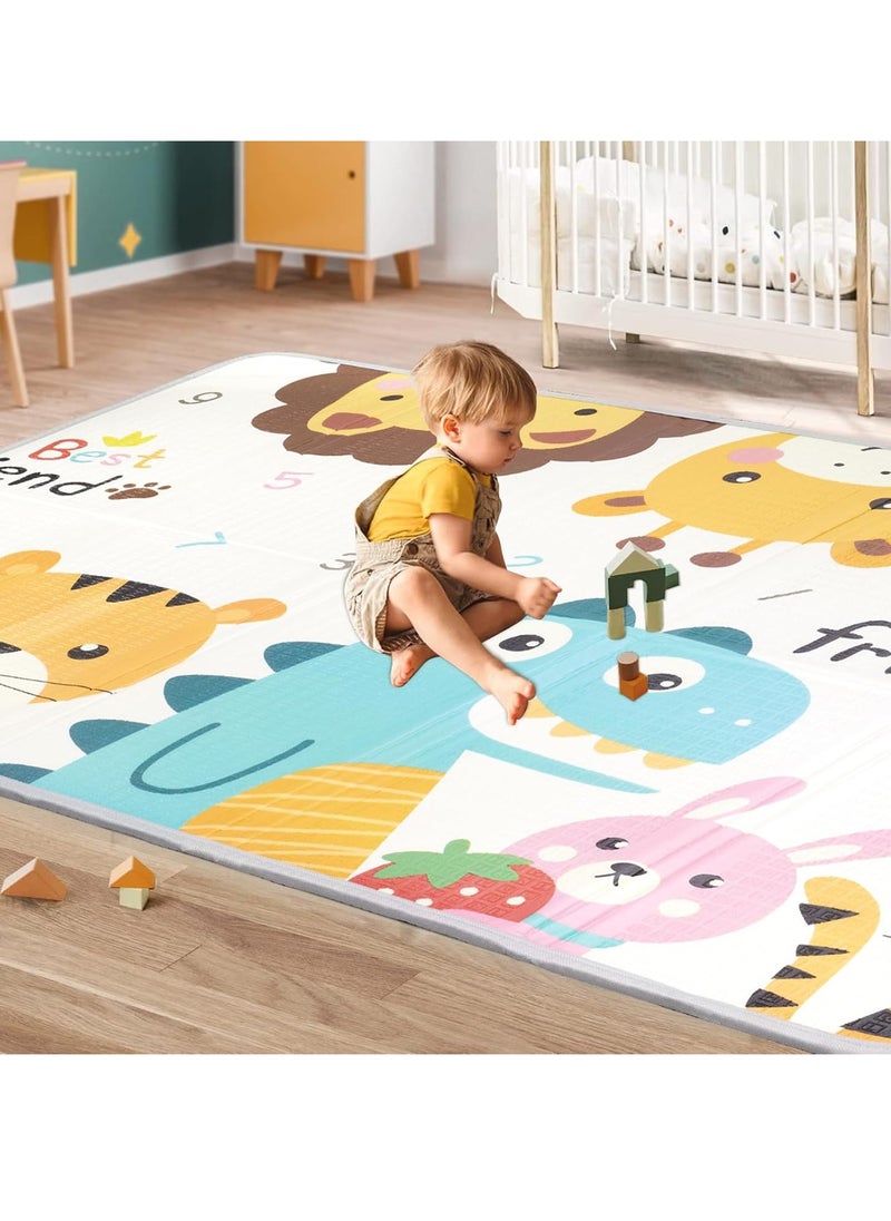 MUMS PLANET Super Soft Baby Play Mat - Attractive Designs, Waterproof, Easy to Clean, Perfect Protection for Infants and Toddlers _ Protects your baby from cold or hot floors and safe for your baby's sensitive skin _ Baby Play Mat _ Infant Crawling Mat _ Baby Play Mat _ Shockproof Play Mat  - Image 1