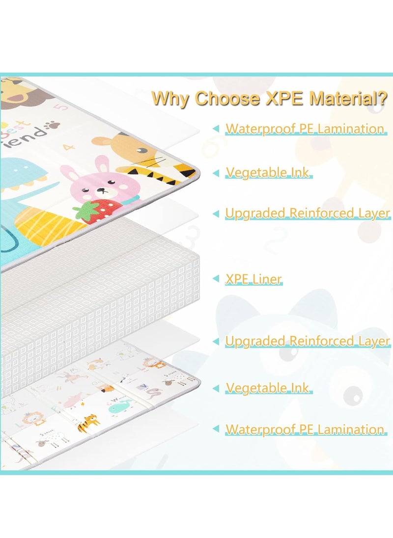 MUMS PLANET Super Soft Baby Play Mat - Attractive Designs, Waterproof, Easy to Clean, Perfect Protection for Infants and Toddlers _ Protects your baby from cold or hot floors and safe for your baby's sensitive skin _ Baby Play Mat _ Infant Crawling Mat _ Baby Play Mat _ Shockproof Play Mat  - Image 2