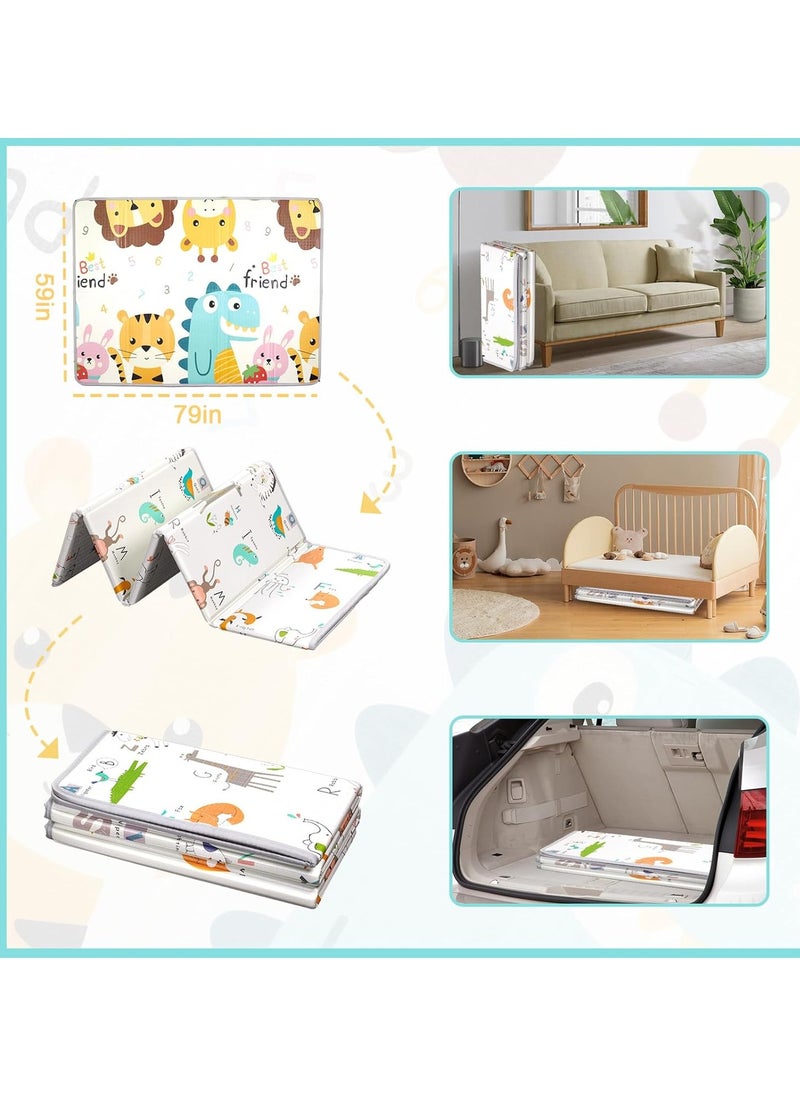 MUMS PLANET Super Soft Baby Play Mat - Attractive Designs, Waterproof, Easy to Clean, Perfect Protection for Infants and Toddlers _ Protects your baby from cold or hot floors and safe for your baby's sensitive skin _ Baby Play Mat _ Infant Crawling Mat _ Baby Play Mat _ Shockproof Play Mat  - Image 5