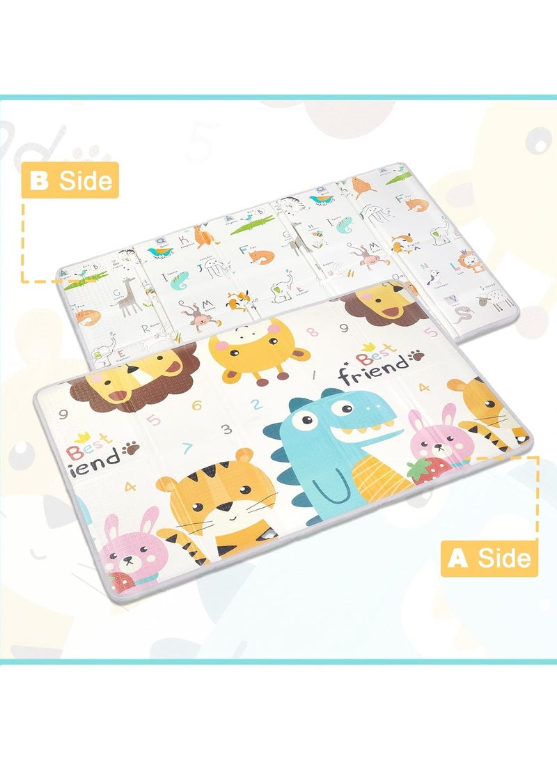 MUMS PLANET Ultra-soft baby crawling and play mat Size 150x 180 – Featuring attractive designs, water-resistant, easy to clean, and provides ideal protection for infants and toddlers. Keeps your baby safe from cold or hot floors and is gentle on sensitive skin. Baby crawling mat – Kids play mat – Baby toys – Perfect gift for children. - Image 5