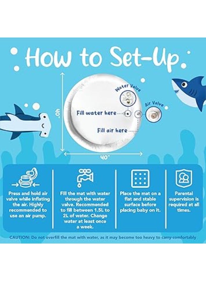 ممز بلانيت سجاده مائيه الحجم الكبير ، العاب اطفال حديثي الولاده تساعد علي تقويه عضلات الرقبه و الزحف حتي سن 5 سنوات  مركز نشاط كبير جدا متعدد المراحل للاطفال والالعاب الحسية، سجاده لعب قابل للنفخ، هدية تحفيز بصري للاولاد والبنات, العاب للاطفال من سن 3 شهور - العاب للبيبي- العاب اطفال-ألعاب تنمية المهارات الحسية-العاب استكشاف - Image 4