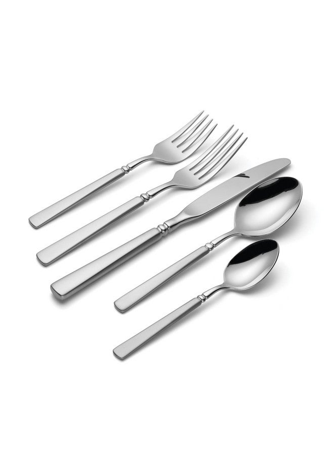 ONEIDA Oneida 2624020A Satin Easton 20-Piece Fine Flatware Set, Service For 4, Satin Finish Handles  - Image 3