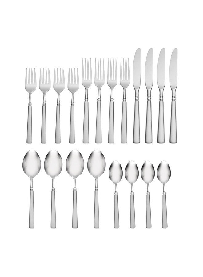ONEIDA Oneida 2624020A Satin Easton 20-Piece Fine Flatware Set, Service For 4, Satin Finish Handles  - Image 2