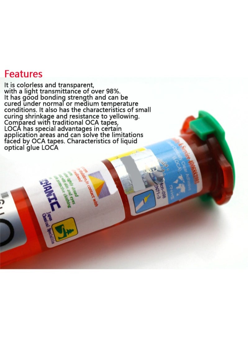 MECHANIC - Glass Repair Glue for Smartphone Repair UV Glue Loca Liquid for iPhone Samsung Phones Screen  Repair LCD Glass Lens with Confidence - Image 1