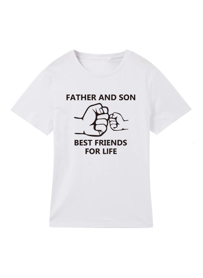 Matching Family Outfits تي شيرت مطبوع عليه الأب والابن أفضل أصدقاء للحياة  - Image 1