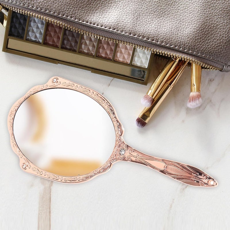 Quick assemble NUOBESTY Metal Makeup Hand Mirror with Handle Compact Portable Handheld Mirror for Ladies Vintage Style for Makeup Touch-ups and Grooming Multi-color available build Timely planned dispatch Gulf mainstream practical design Shop & home all-space compatible Trendy budget practical design Quick assemble Various color options Certified local stock Multi-demand satisfied design Diverse operation compatible Market multi-use trusted quality Permanent & temporary usable Gulf market standard build Simple multi-feature practical build Light & sturdy Spec compliant trusted quality Worldwide popular practical build Classic trendy design picks Simple practical structure Repeated use resistant selected material Stain resistant Hardened processed substance Good ventilation Globally spread simple design - Image 3