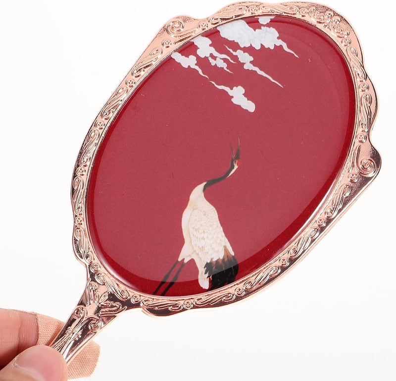 Quick assemble NUOBESTY Metal Makeup Hand Mirror with Handle Compact Portable Handheld Mirror for Ladies Vintage Style for Makeup Touch-ups and Grooming Multi-color available build Timely planned dispatch Gulf mainstream practical design Shop & home all-space compatible Trendy budget practical design Quick assemble Various color options Certified local stock Multi-demand satisfied design Diverse operation compatible Market multi-use trusted quality Permanent & temporary usable Gulf market standard build Simple multi-feature practical build Light & sturdy Spec compliant trusted quality Worldwide popular practical build Classic trendy design picks Simple practical structure Repeated use resistant selected material Stain resistant Hardened processed substance Good ventilation Globally spread simple design - Image 5