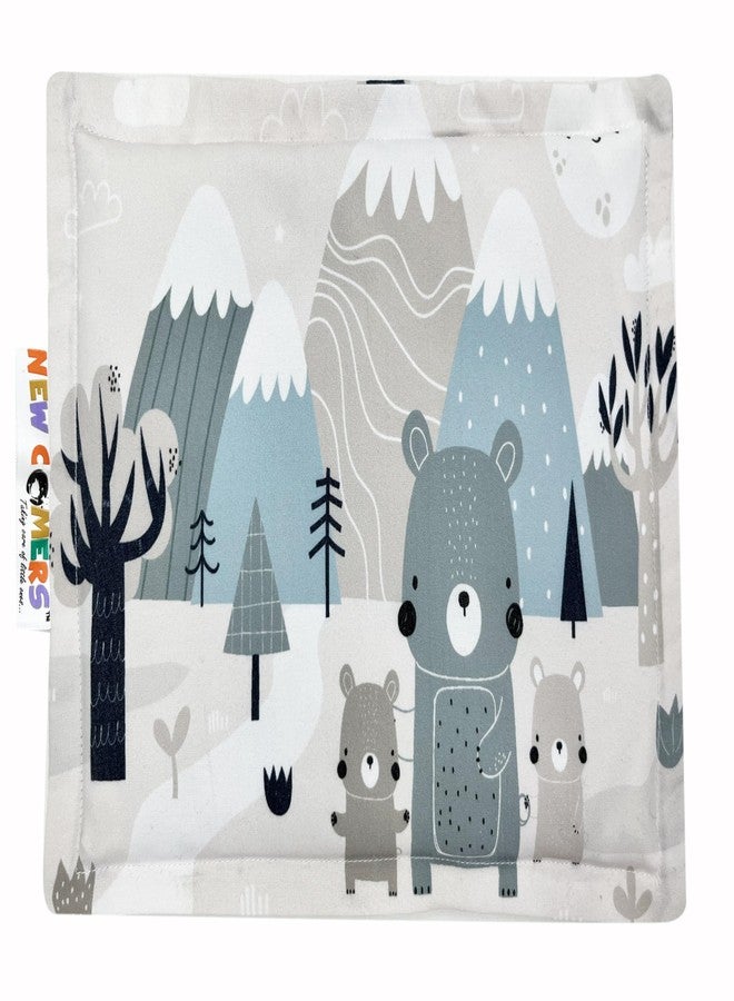 NEW COMERS® Kids Mustard Seed Pillow with Cotton Fabric, 0 to 18 Months Kids Pillows, Animal & Cartoon Prints, Kids Rai Pillow for Sleep, Bed Set, Neck Support-20 x 28 cm-257 - Image 1