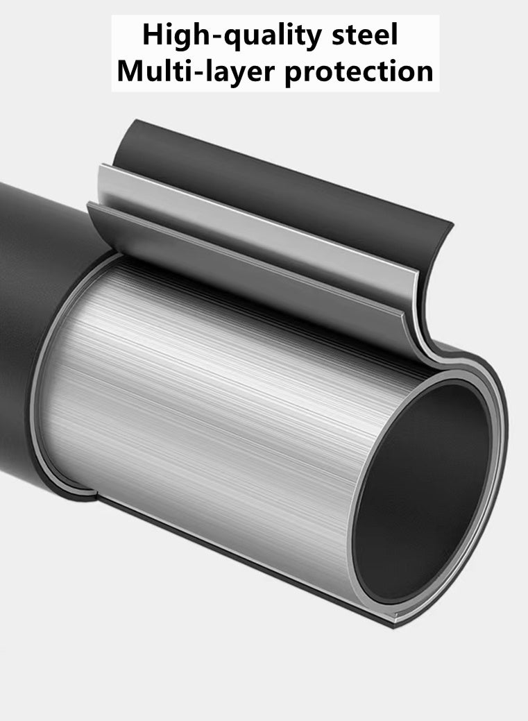 كوتيس حامل معاطف معدني، حامل ملابس، حامل ملابس، شماعات ملابس، حامل مستقل لتعليق المعاطف، حامل شماعات، منزل، فندق، تجزئة، فولاذ، ذهبي/أبيض، 29×170 سم - Image 4