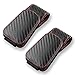 CMWWYFC 2Pcs Sunglass Holder for Car Magnetic Leather Eyeglass Hanger Clip for Car Sun Visor Sunglasses Holder and Ticket Card Clip for Car Visor Accessories Carbon Fibre Black - Image 2
