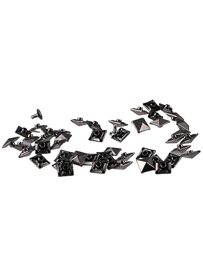100 Sets 10mm Spike Rivet for Clothing Belts Bags Decoration,Black Pyramid Shape Rivet Studs Kits Square Punk Spikes Accessories DIY Leathercraft  - Image 5