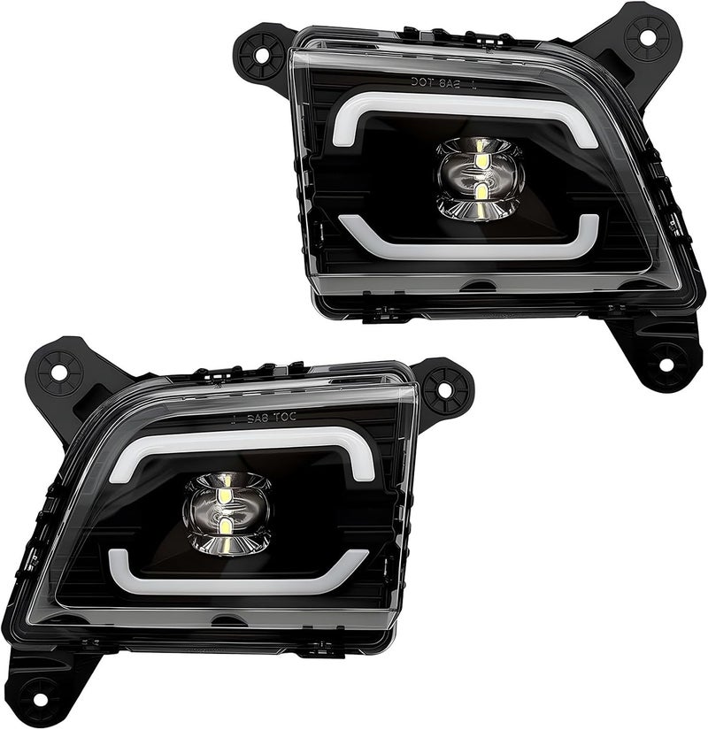 Boxlight LED Fog Lights with DRL for 2019-2023 Chevrolet Silverado 1500 2500HD 3500HD - Image 2