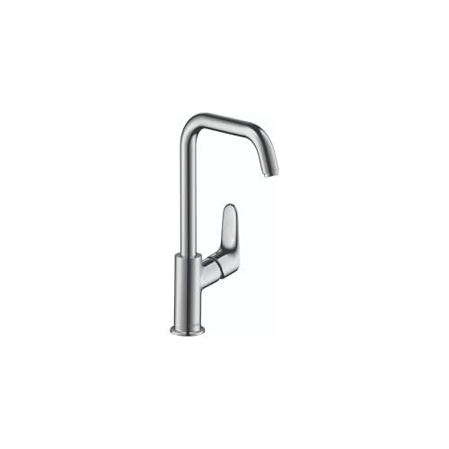 hansgrohe Focus Modern Timeless Easy Clean 1Handle 1 12inch Tall Bathroom Sink Faucet in Chrome 31609001 - Image 1