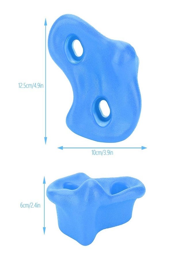 Dilwe Rock Climbing Holds, 10 Pcs Safety Comfortable Climbing Stones Kit with Hardware Fittings for Children Playground (Blue) - Image 4